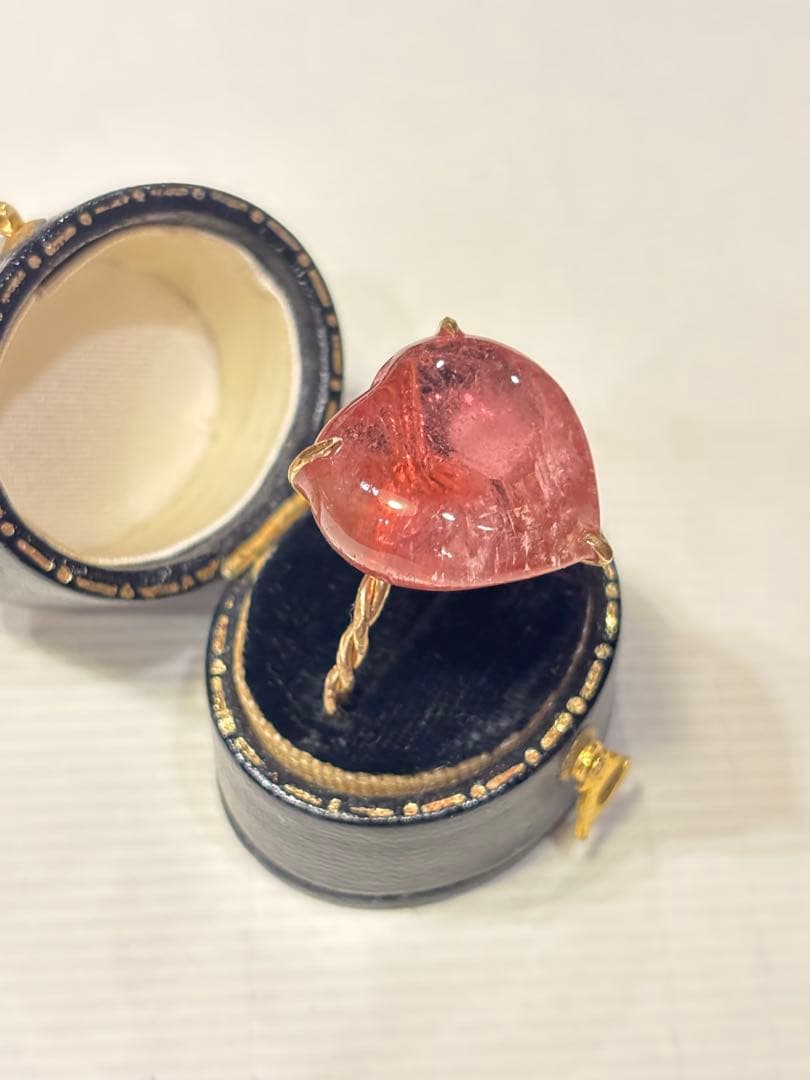 イーダーオーバーシュタイン　ピンクトルマリン　リング　ハンドメイド