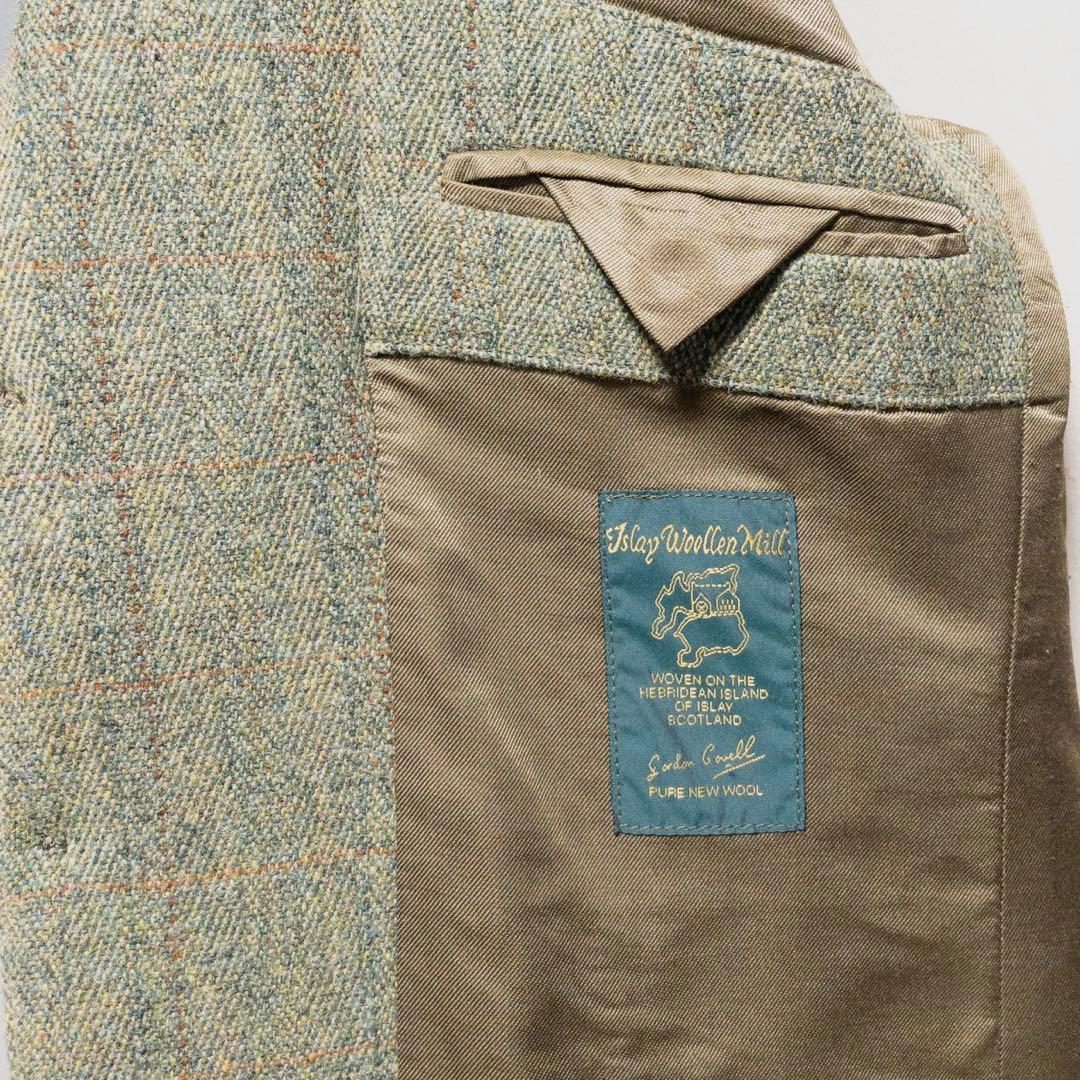 英国製 BOOKSTER ヘビーウエイト グリーン ツイード ジャケット