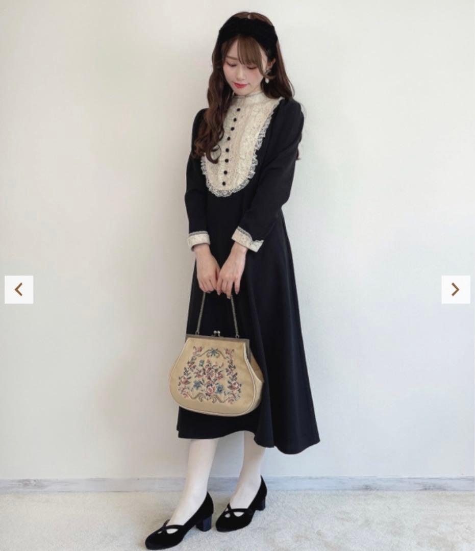 週末値下げ　クレリックレースヨーク切替ロングワンピース　アンアナザーアンジェラス