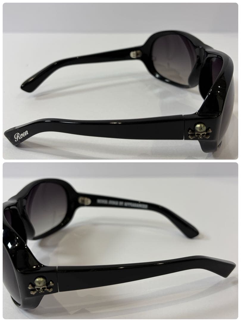 Roen HYDE着用 スカルフレーム サングラス ブラック ケース・クロス付