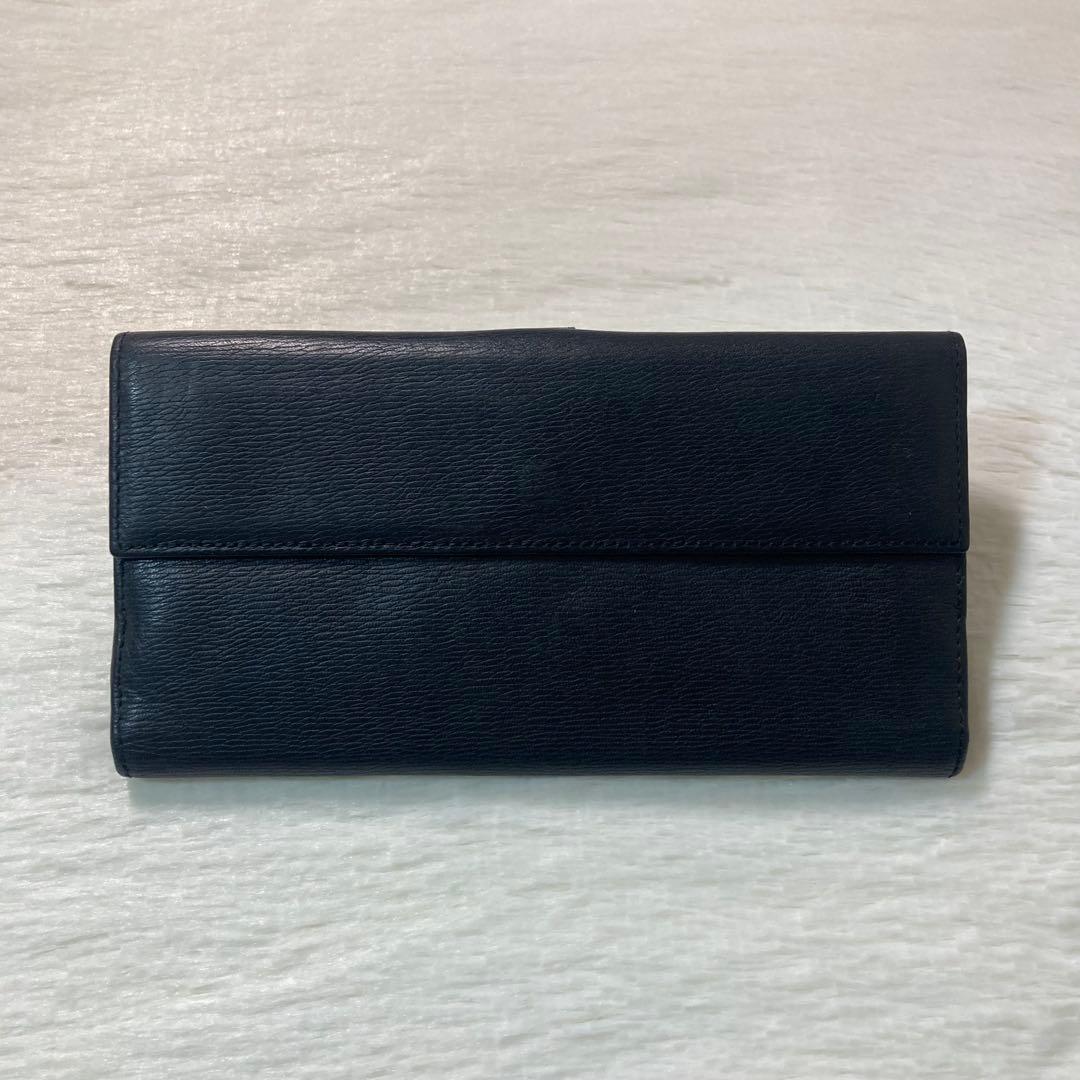 格安　GUCCI グッチ　ジャッキー　長財布　レザー　二つ折り　黒　人気　定番