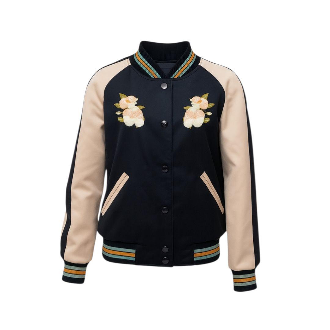 コーチ リバーシブルジャケット スタジャン ✨刺繍 ワッペン サイズM~L