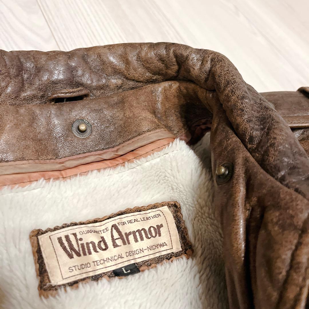 90s vintage Wind Armor 本革 フライトジャケット G-1