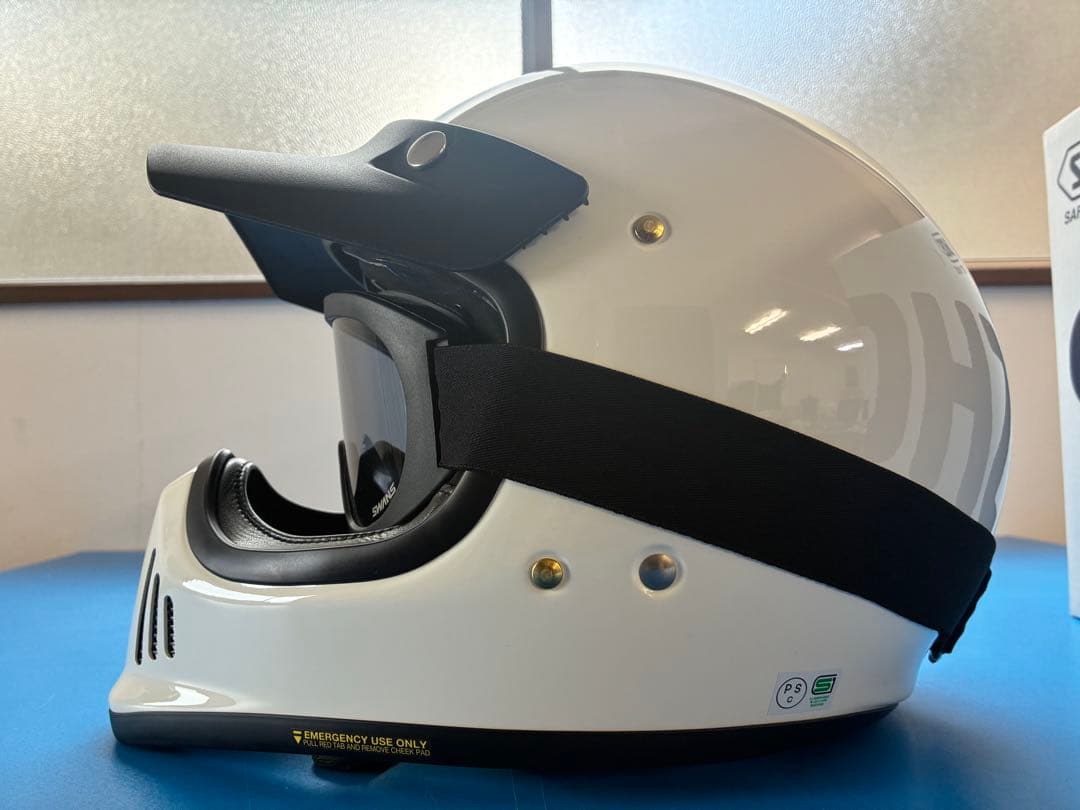 SHOEI EX-ZEROフルフェイスヘルメット ホワイト バイザー付き