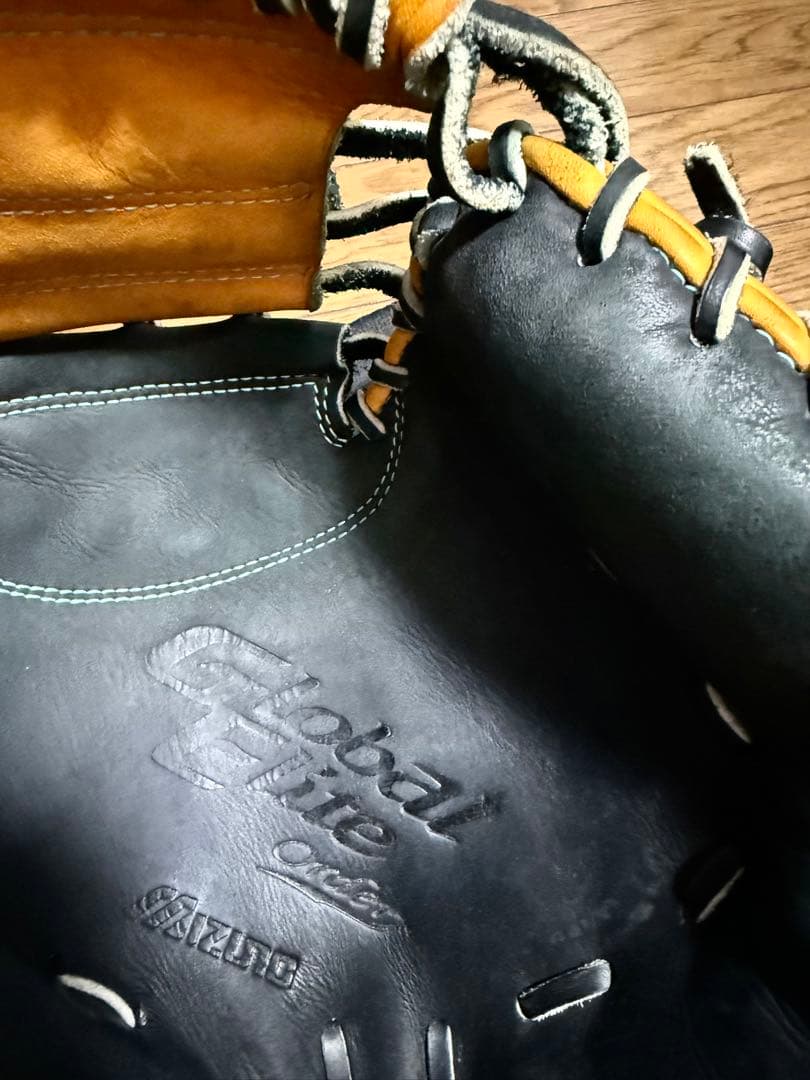 【美品】ミズノ グローバルエリートオーダー 軟式キャッチャーミット