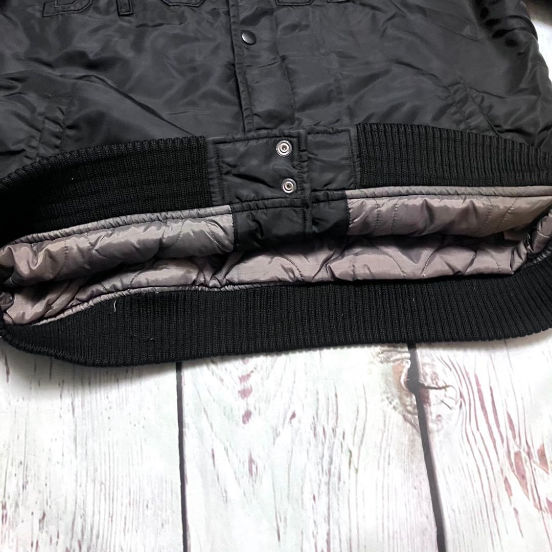 【レア廃盤】OLD STUSSY MA-1フライトジャケット 刺繍ロゴ Ｌサイズ