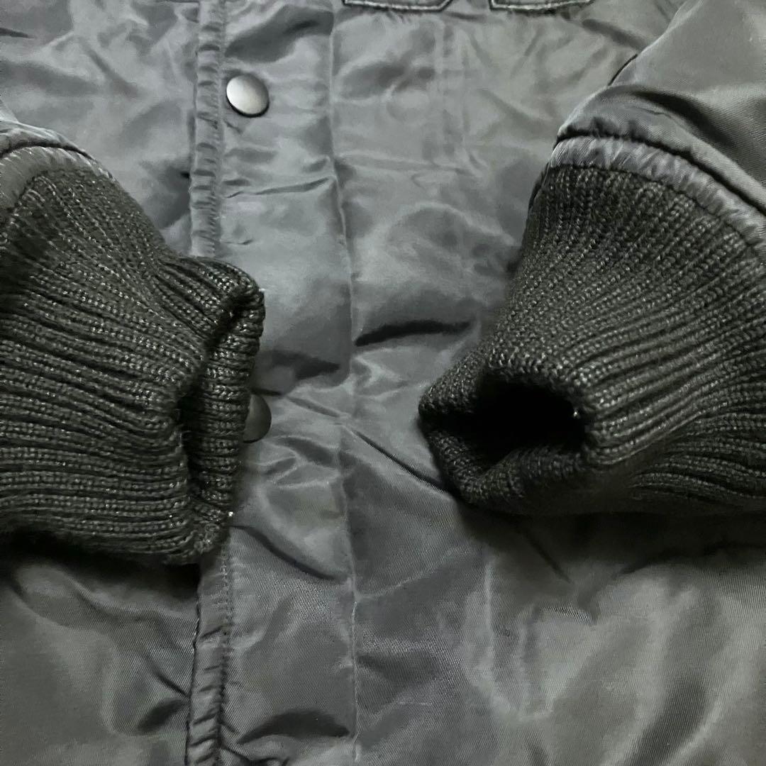 【レア廃盤】OLD STUSSY MA-1フライトジャケット 刺繍ロゴ Ｌサイズ