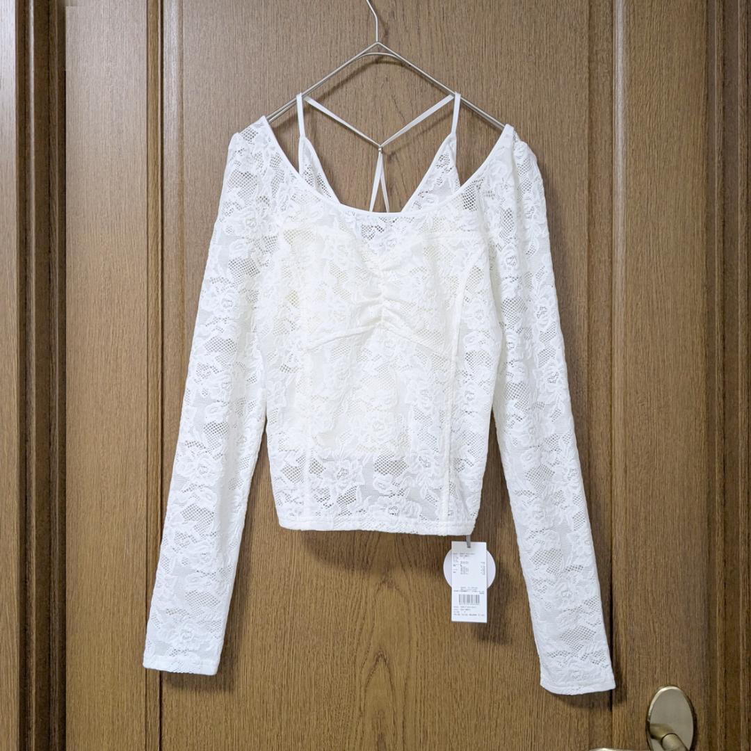 新品 SNIDEL【Chacott】レース柄編みプルオーバー 25SS 今季新作