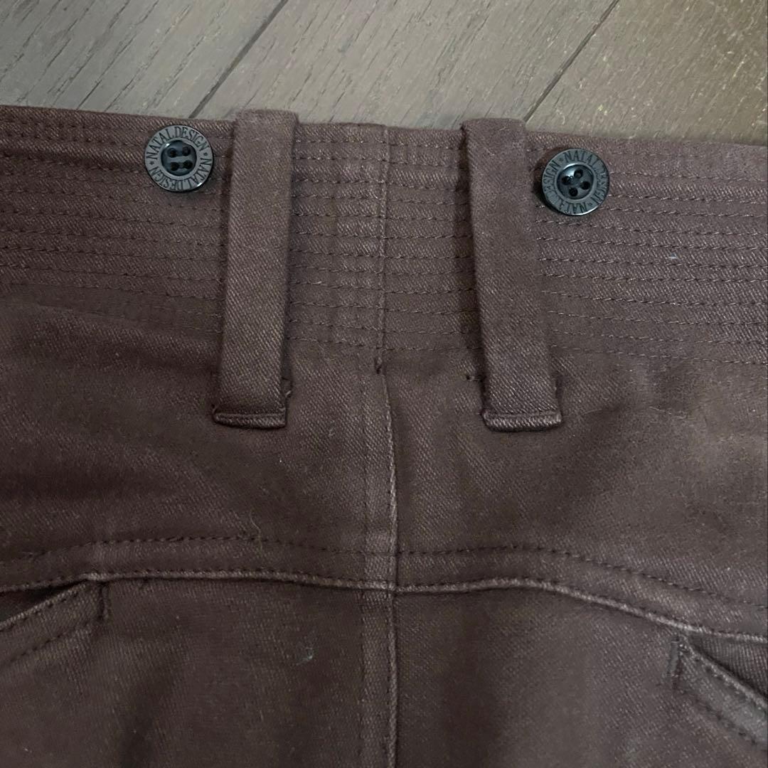 レア NATAL DESIGN 裏ボア サルエルパラシュートパンツ