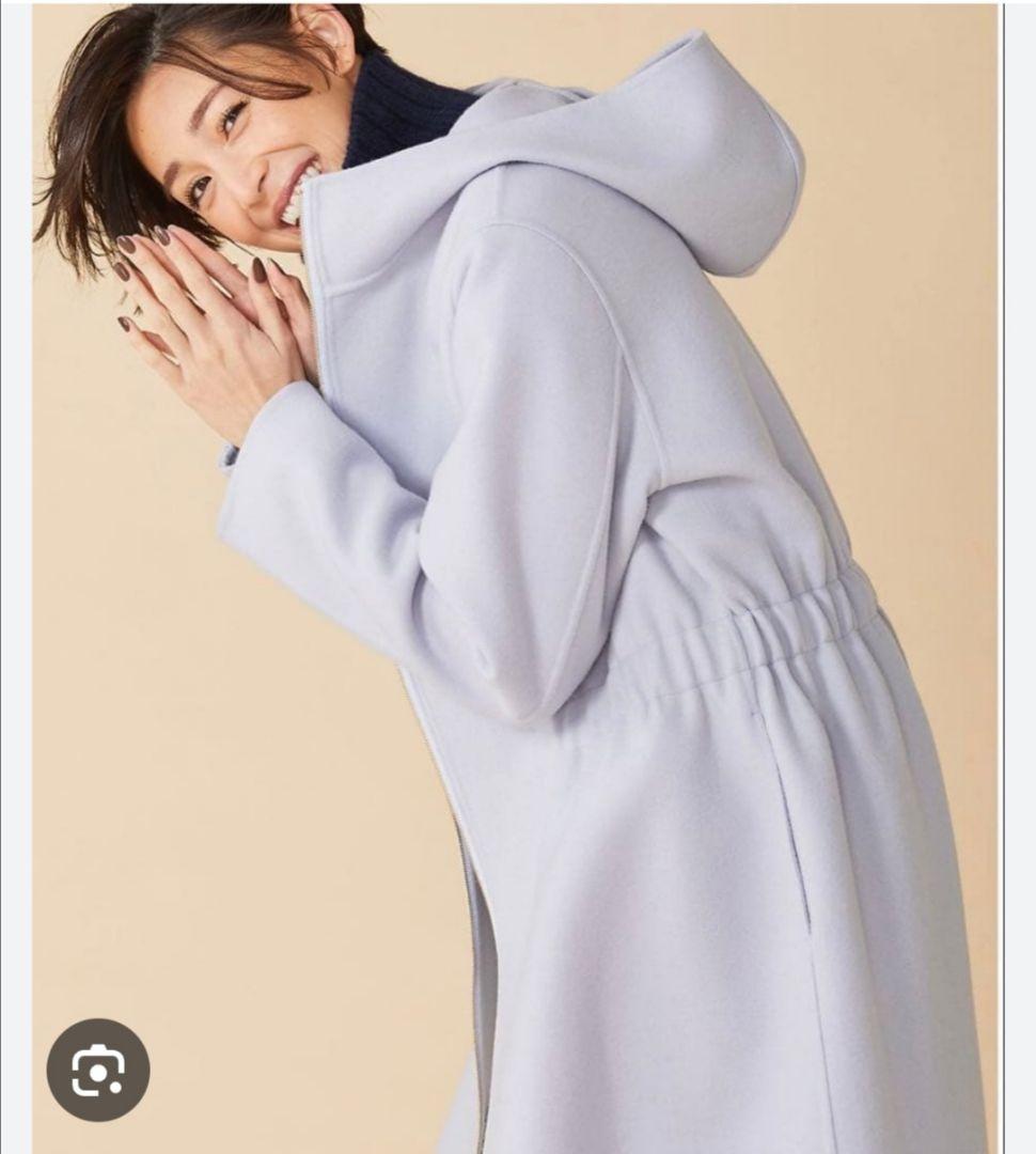 最終値下げ‼️ベイジ RIGAUD フーデット ロングコート