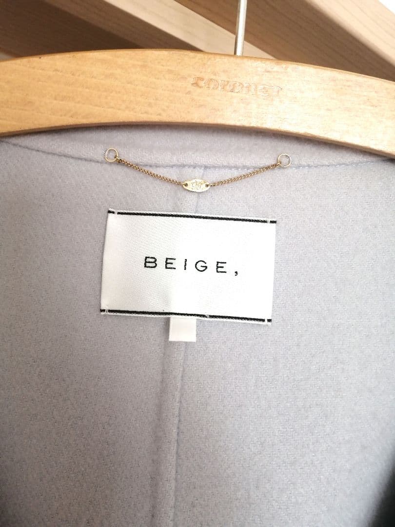 最終値下げ‼️ベイジ RIGAUD フーデット ロングコート