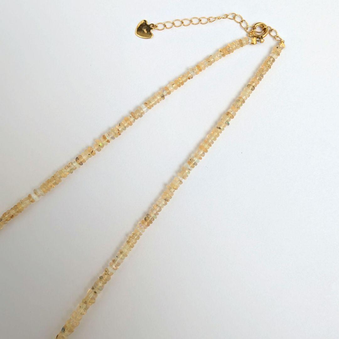 【値下げしました/美しい遊色】 K18 オパール ネックレス 約41.5cm