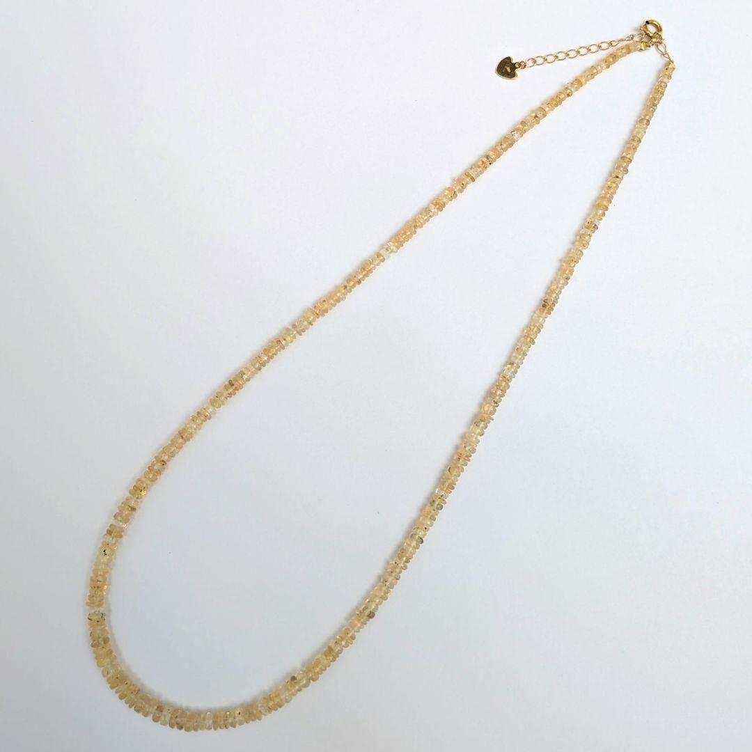 【値下げしました/美しい遊色】 K18 オパール ネックレス 約41.5cm