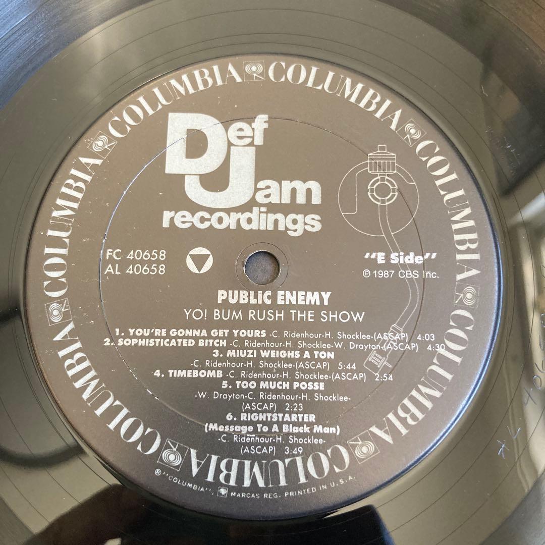 USオリジナル PUBLIC ENEMY YO! BUM RUSH THE 美品