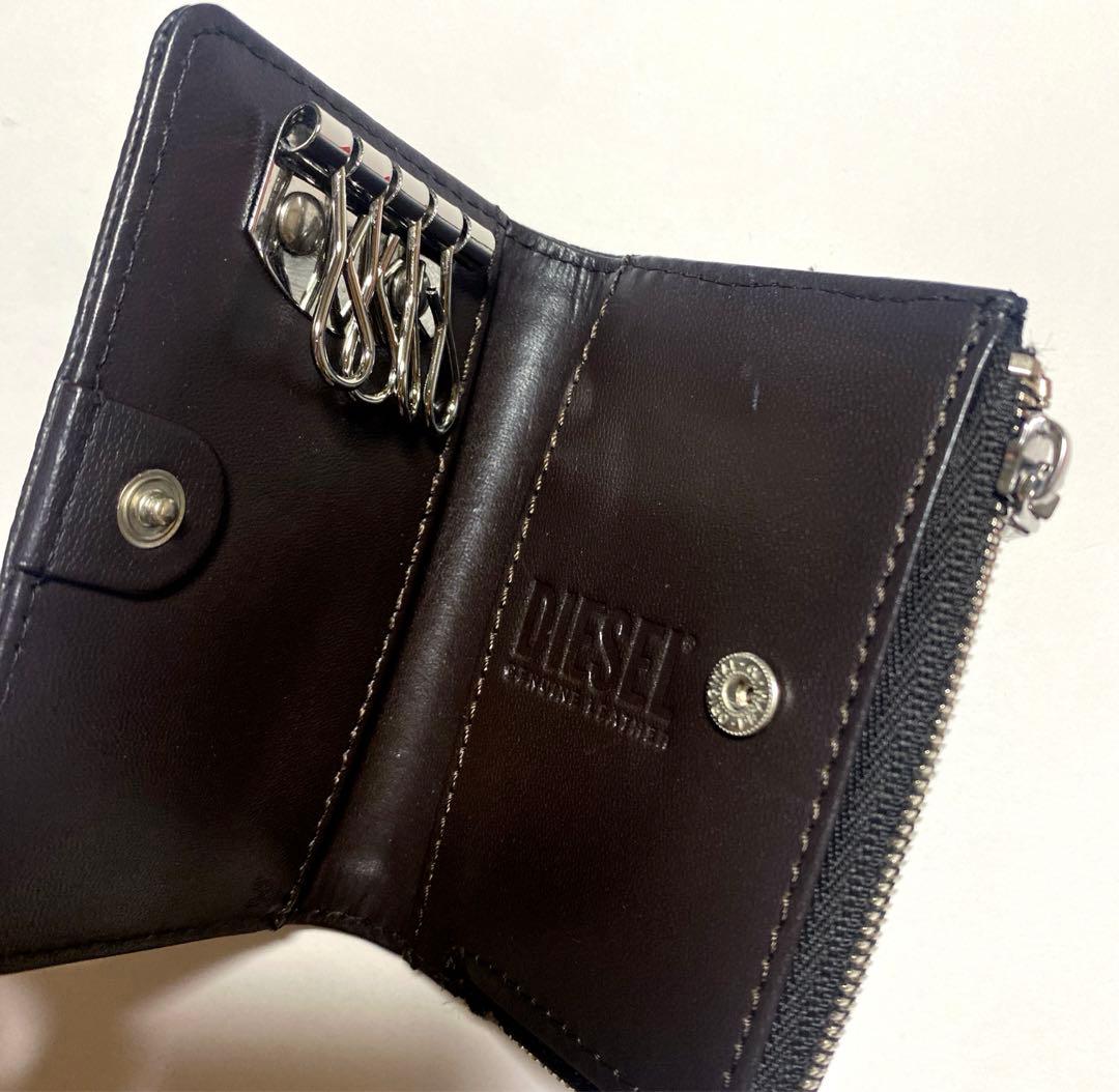新品未使用 ディーゼル DIESEL レザーキーケース　ブラウン