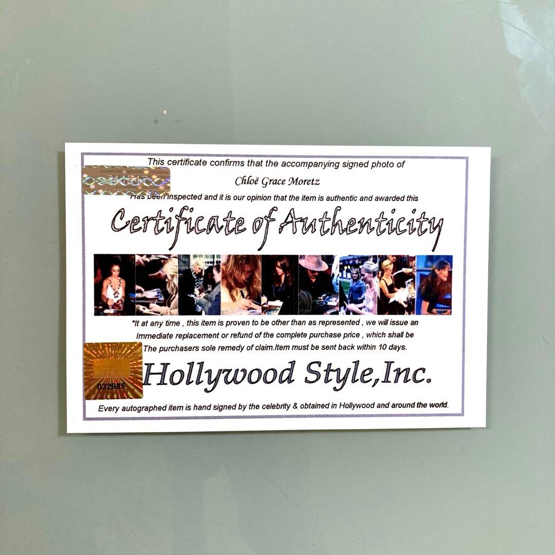 セール中…クロエ・グレース・モレッツ直筆サイン入り2Lサイズ写真…