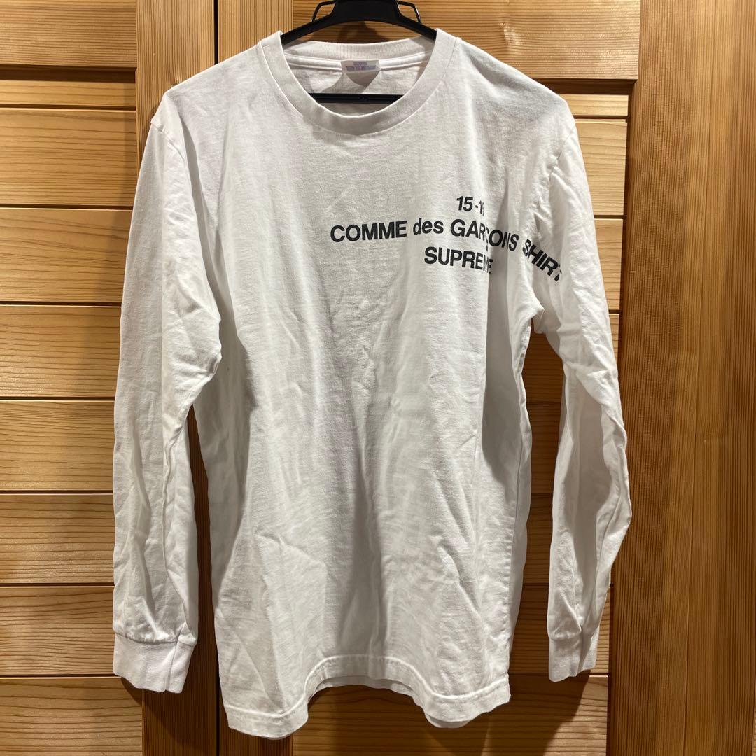 COMME des GARÇONS SHIRT Supreme M ホワイト