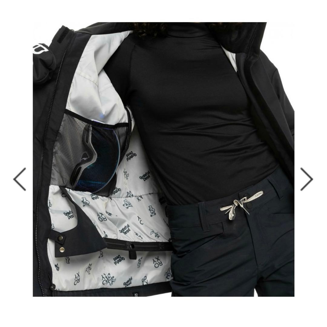 新品未使用　ロキシー×グレイトフル・デッドコラボ　スノボーウェア　ブラックM