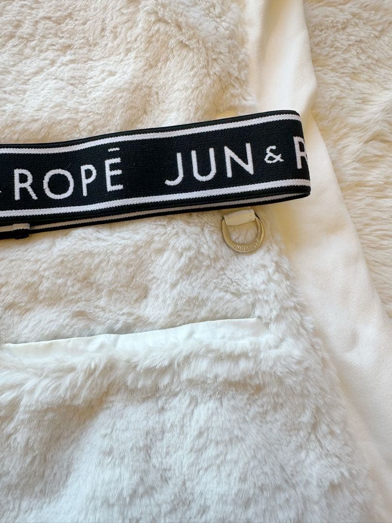 JUN&ROPE ボアワンピース ホワイト