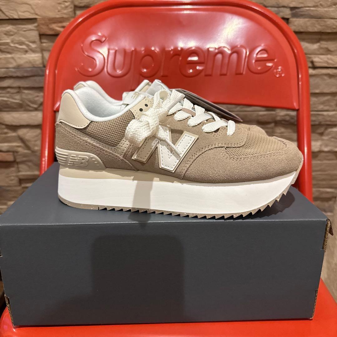 New Balance WL574ZSM 24.5cm ベージュ