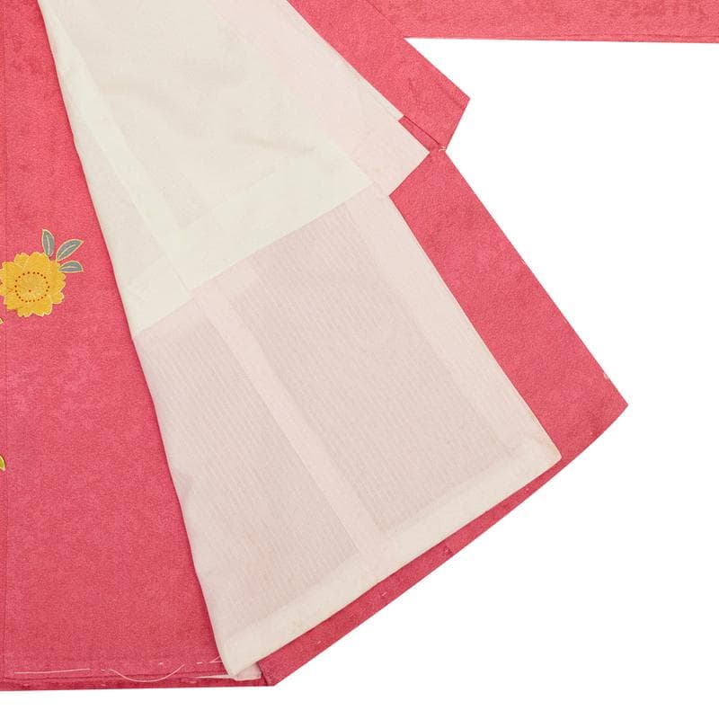 新品（純古典）お宮参り 産着 祝着のきもの　京友禅染　四季花車王朝毬文ぼかし染