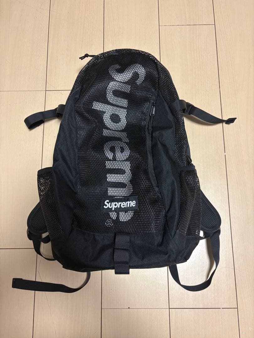 Supreme メッシュ バックパック ブラック CORDURA 正規品 美品