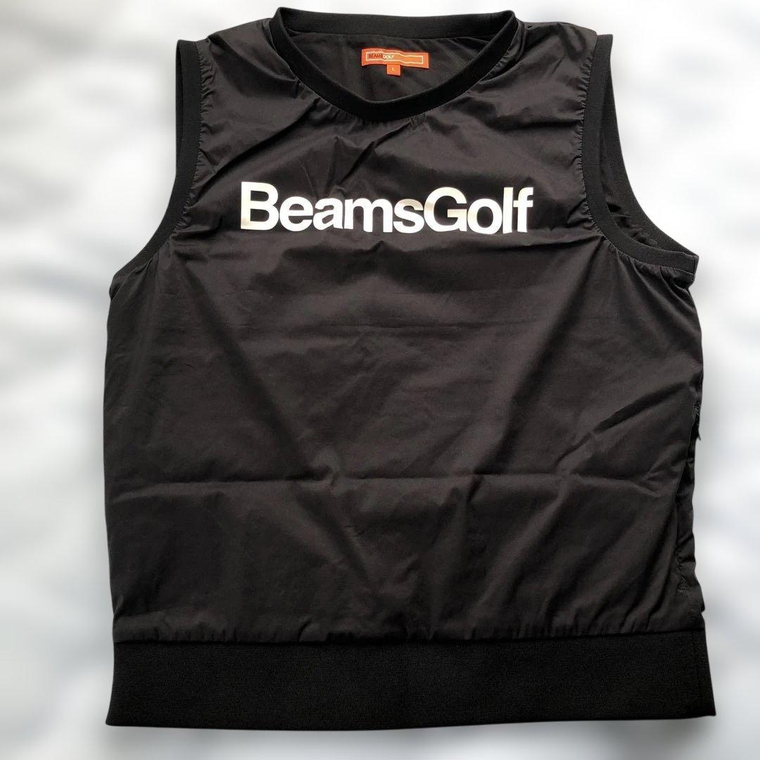 BeamsGolf 黒 ナイロン ベスト