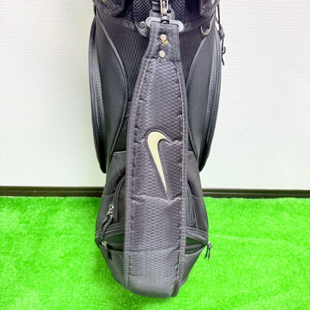 【希少・美品】NIKE ナイキ キャディバッグ ゴールドロゴ フード付