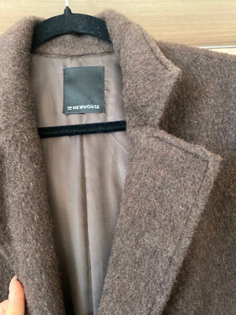 NEWHOUSE ブラウン チェスターコート