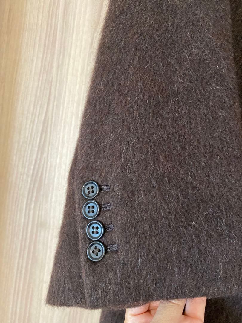 NEWHOUSE ブラウン チェスターコート