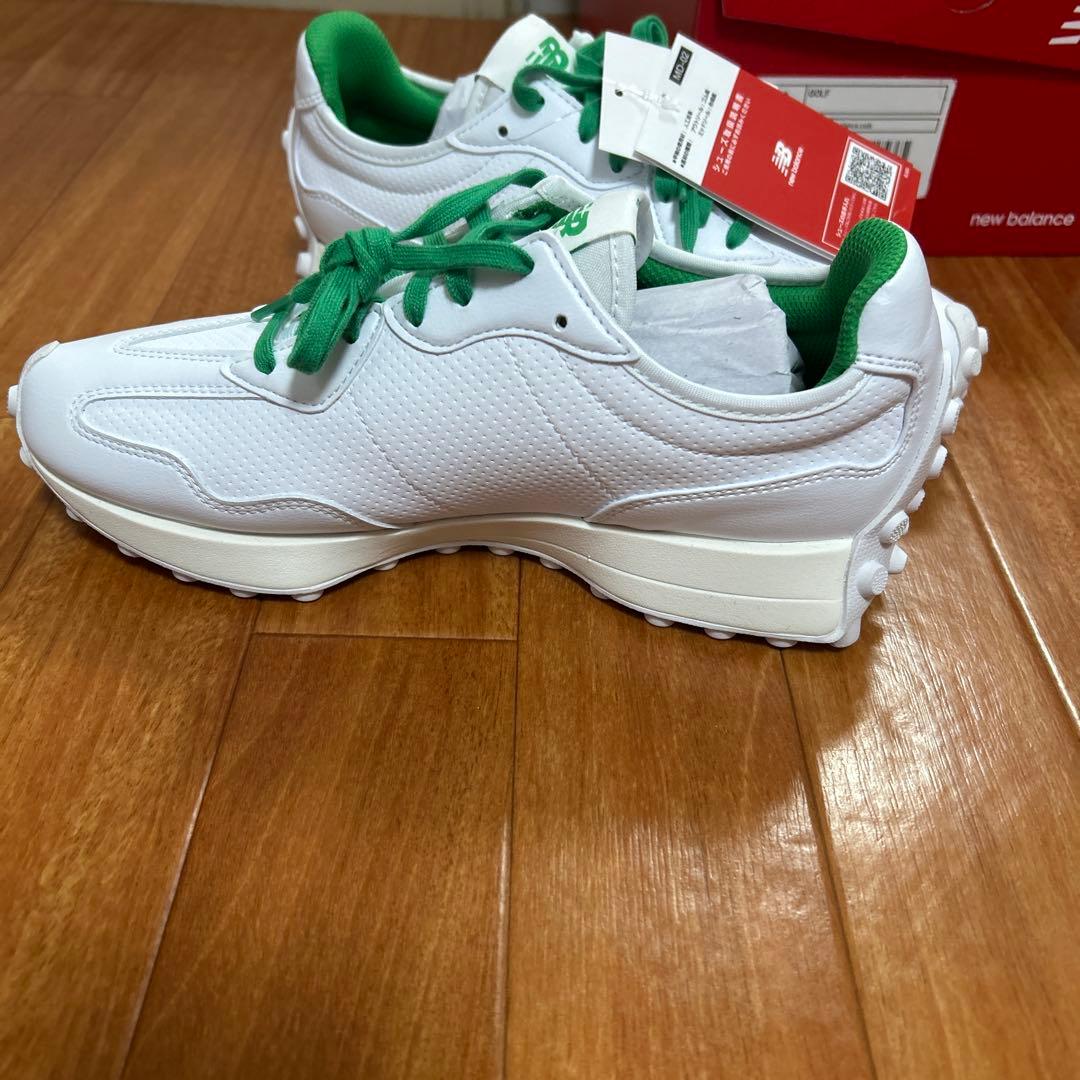 ニューバランスWGS327AG 25.0cm ホワイト/グリーン