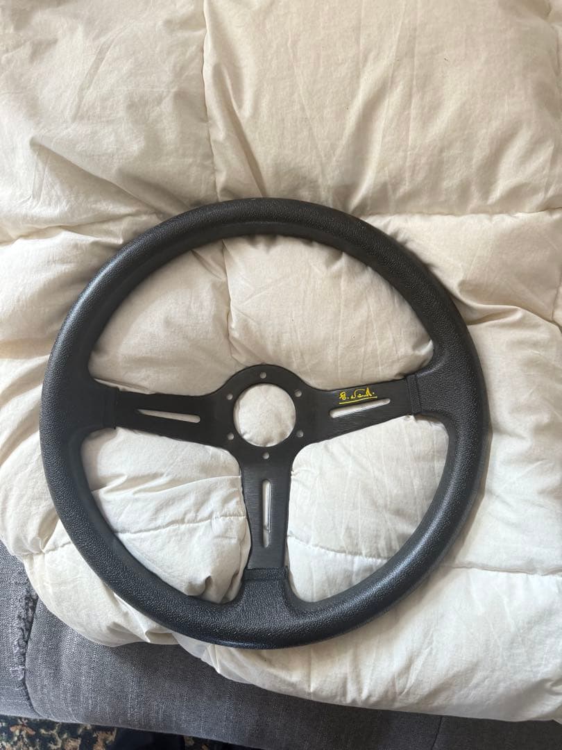 NARDI風 ステアリングホイール 3スポーク ブラック ホーン付き