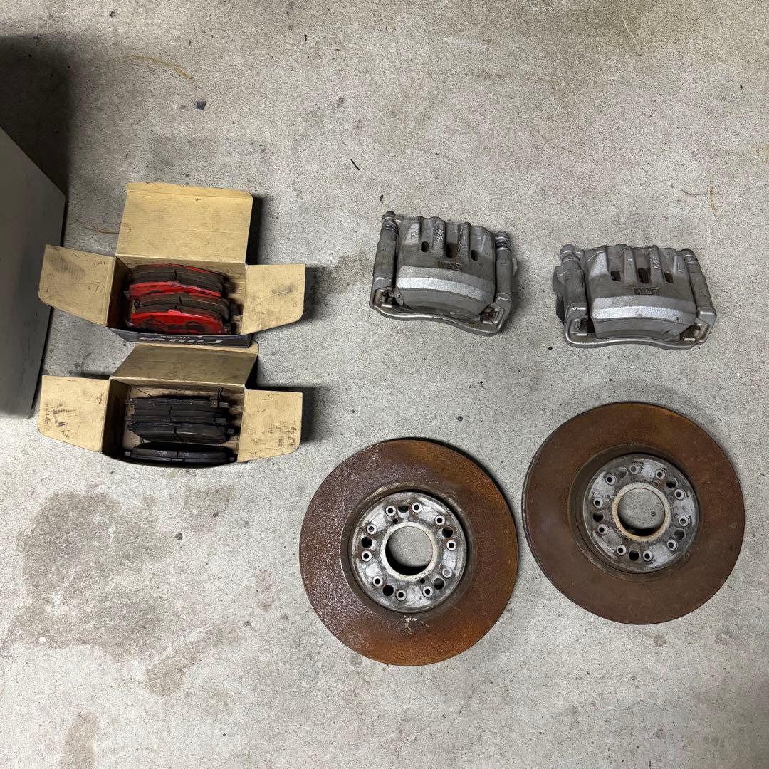 JZS171 アスリートV フロントキャリパー、ローター、パッドセット　ジャンク