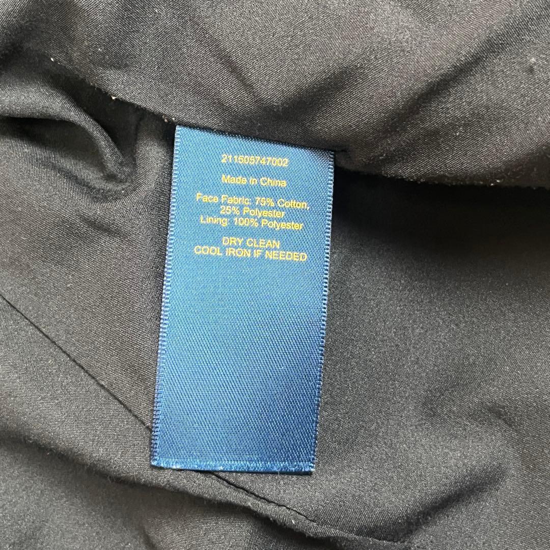 ポロラルフローレン 金ボタン 刺繍 エンブレム ブレザー S相当 ブラック