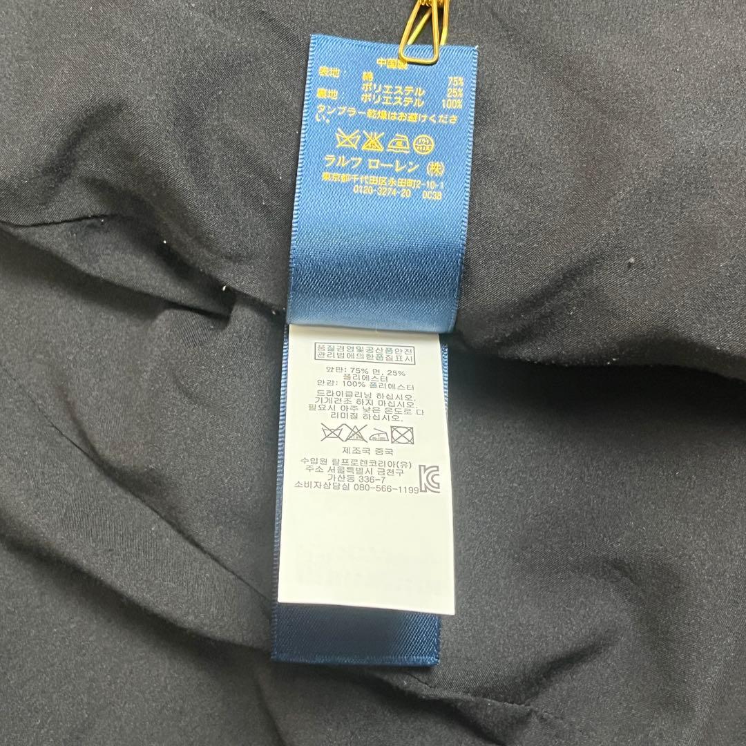 ポロラルフローレン 金ボタン 刺繍 エンブレム ブレザー S相当 ブラック