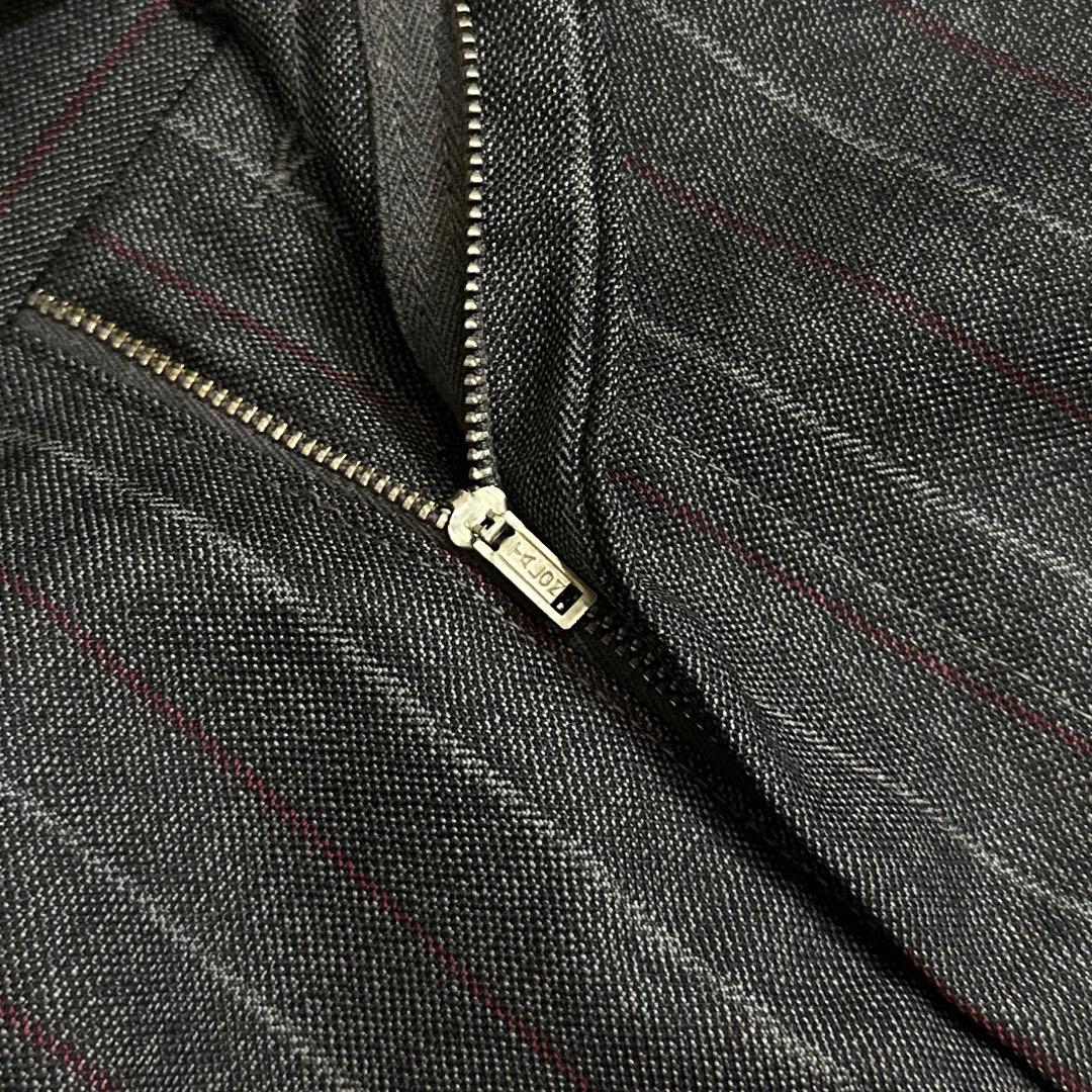 50s vintage 【ストレートスラックス　ストライプ　タロンジップ　高級】