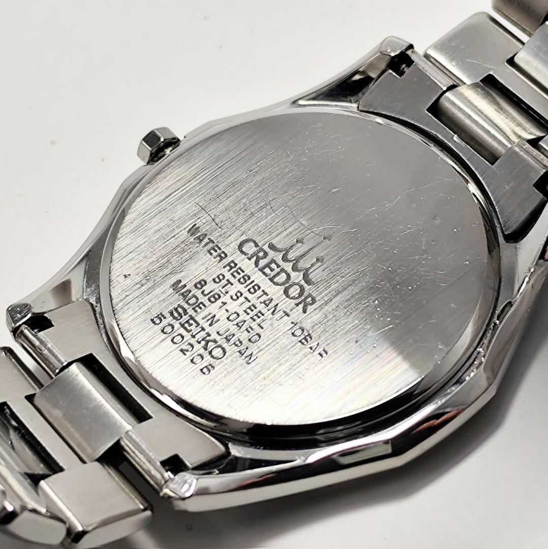 稼働 希少 美品 セイコー クレドール シグノ クォーツ 腕時計 文字盤ホワイト