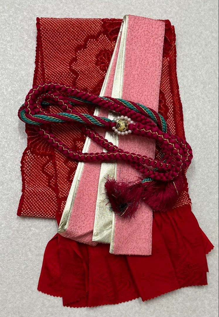 振り袖　フルセット　別誂長襦袢　成人式　赤　金彩加工　刺繍入り　銀通し　760