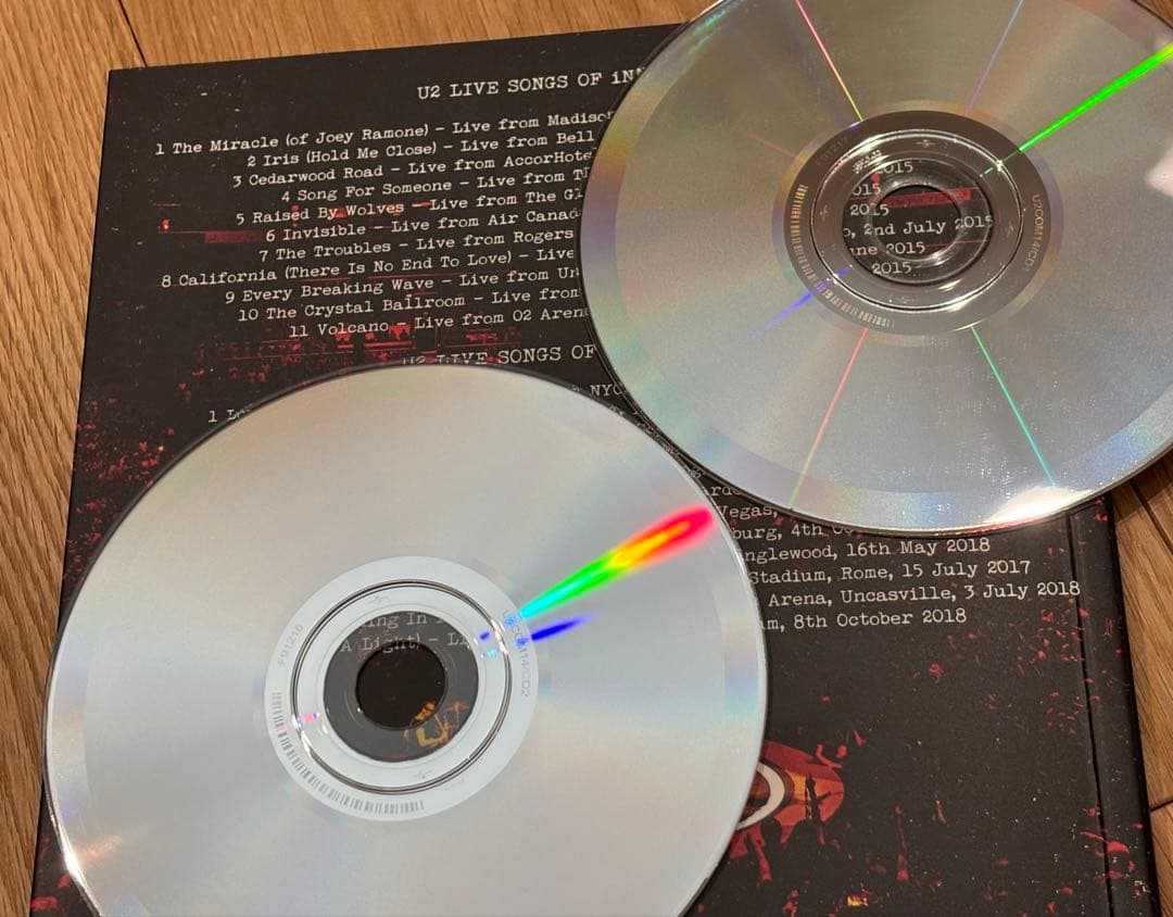 U2 ファンクラブ　限定　ライブ　CD ２枚組　innocence experi