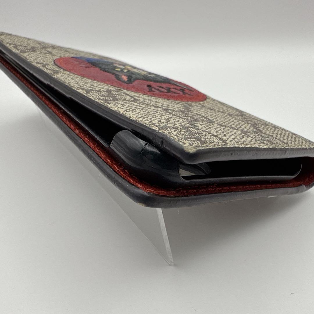 【希少】GUCCI iPhoneSE 対応 手帳型ケース ミスティックキャット