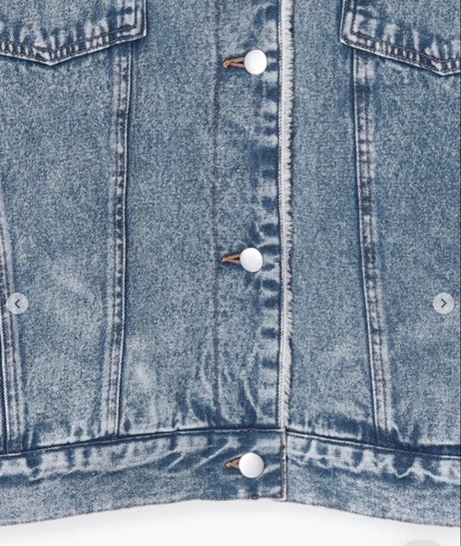 今季　サマンサモスモス　デニムボアジャケット　ブルー　未使用タグ付