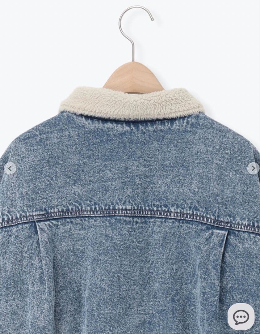 今季　サマンサモスモス　デニムボアジャケット　ブルー　未使用タグ付