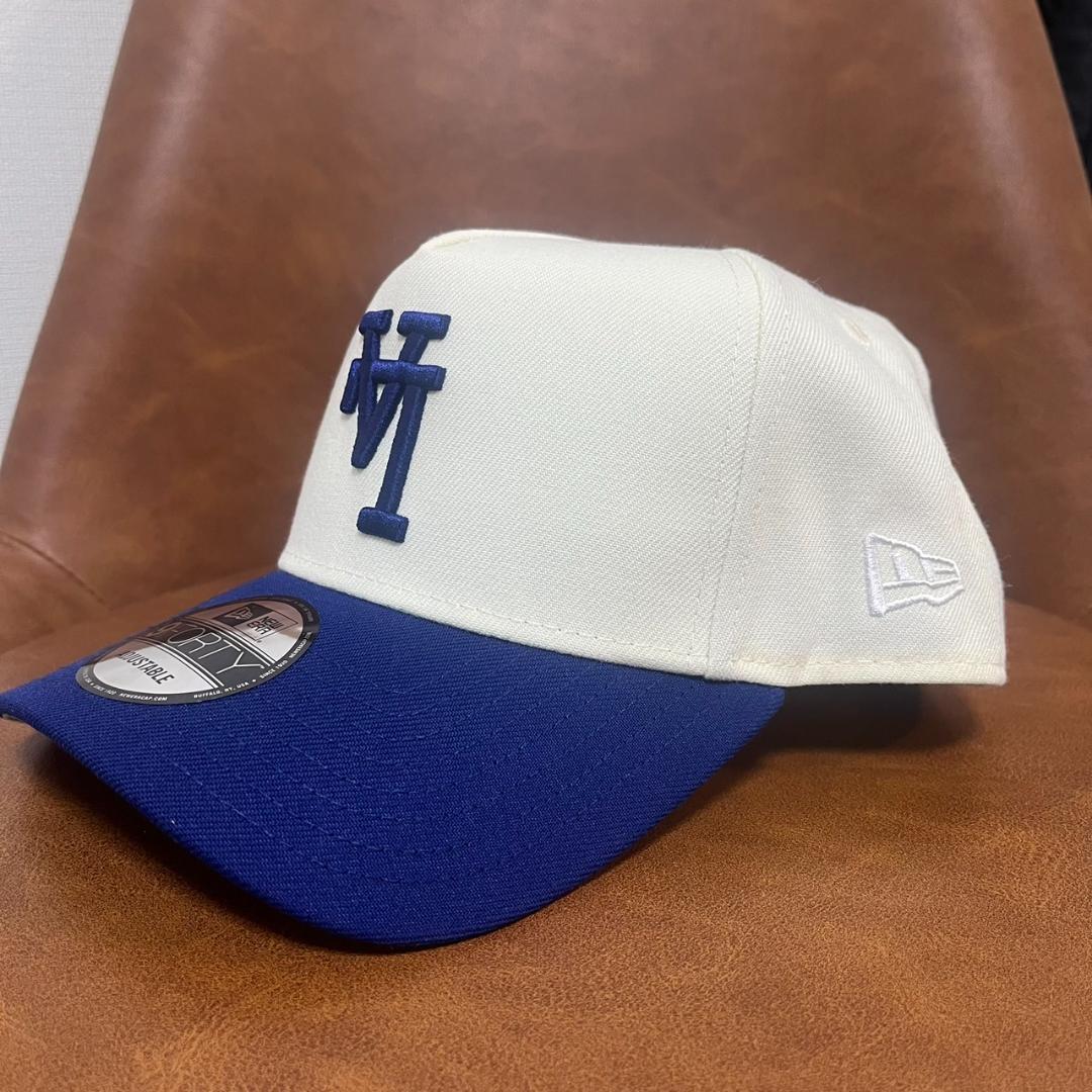 9FORTY A-Fram】LAドジャース　逆ロゴ 青白 帽子 キャップ