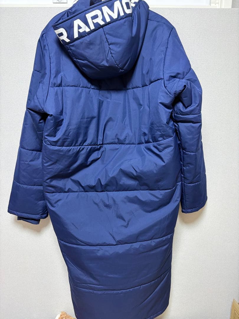 未使用品　アンダーアーマー　ベンチコート　ネイビー　XL