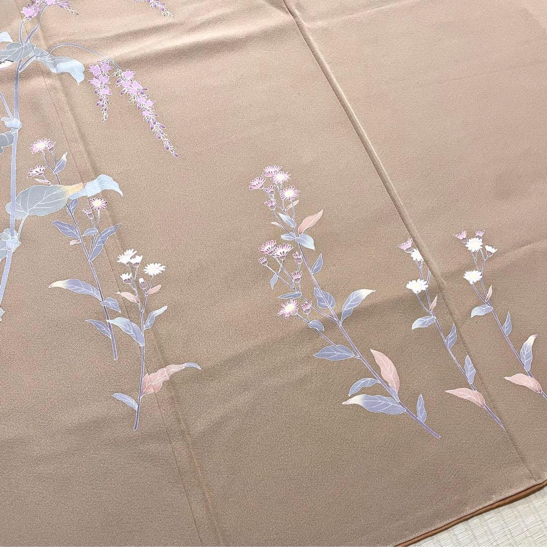 作家物 手描き友禅 付け下げ ひとつ紋