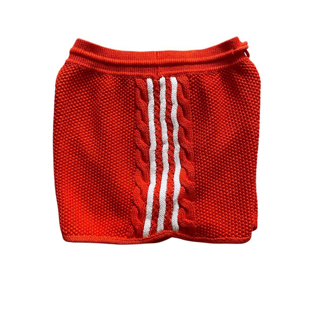 GUCCI adidas グッチ アディダス ショート パンツ ニット赤　レッド