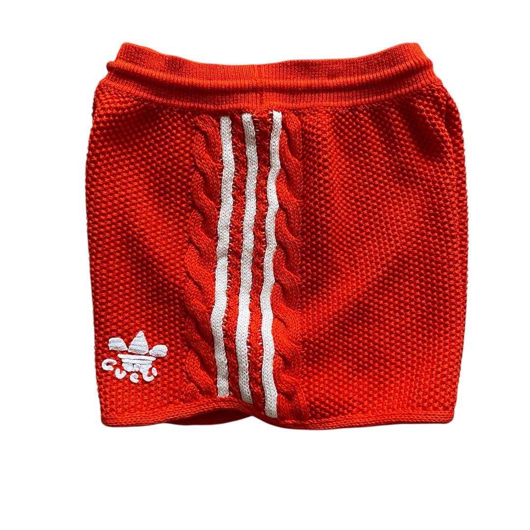 GUCCI adidas グッチ アディダス ショート パンツ ニット赤　レッド
