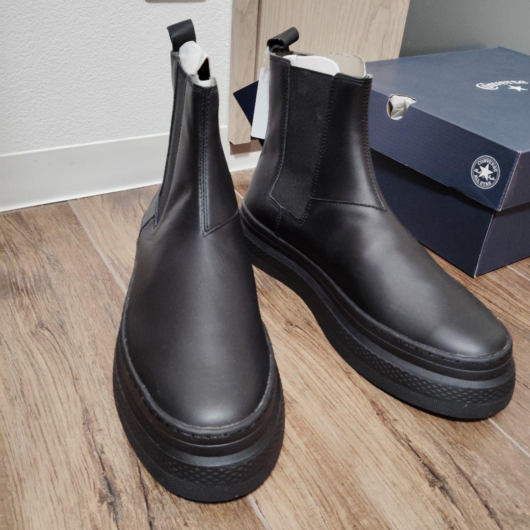 CONVERSE 本革 クップ バトー サイドゴアブーツ