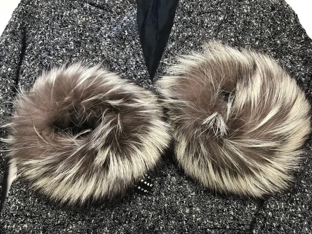 Pianoforte di MaxMara ジャケット グレー系fox付き