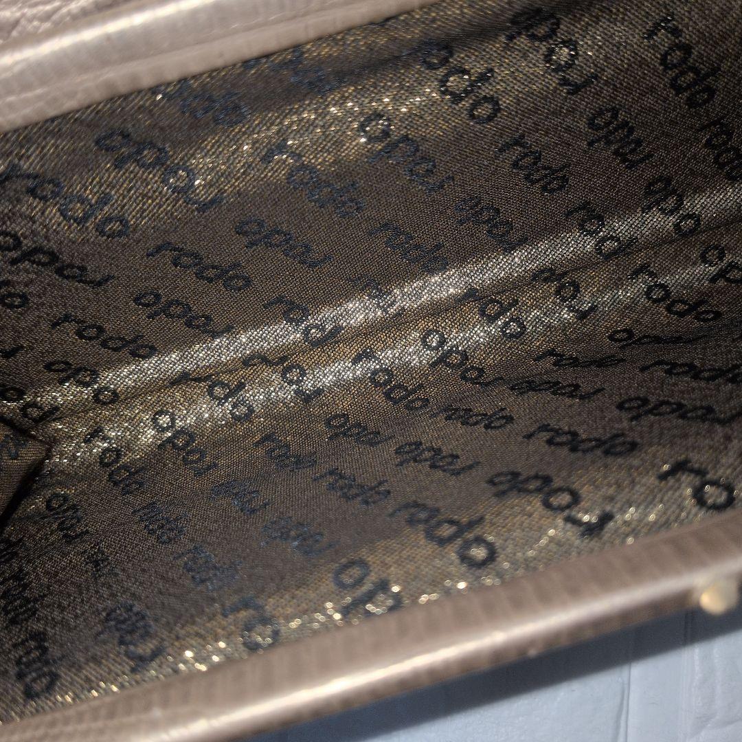 【美品】RODO ロド italy クロコ型押　ワンショルダーバッグ